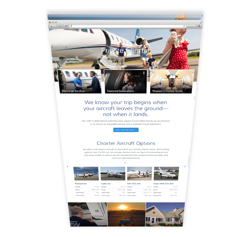 Shoreline Aviation Website